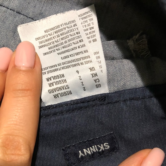 Casual navy blue pants - Picture 3 of 4